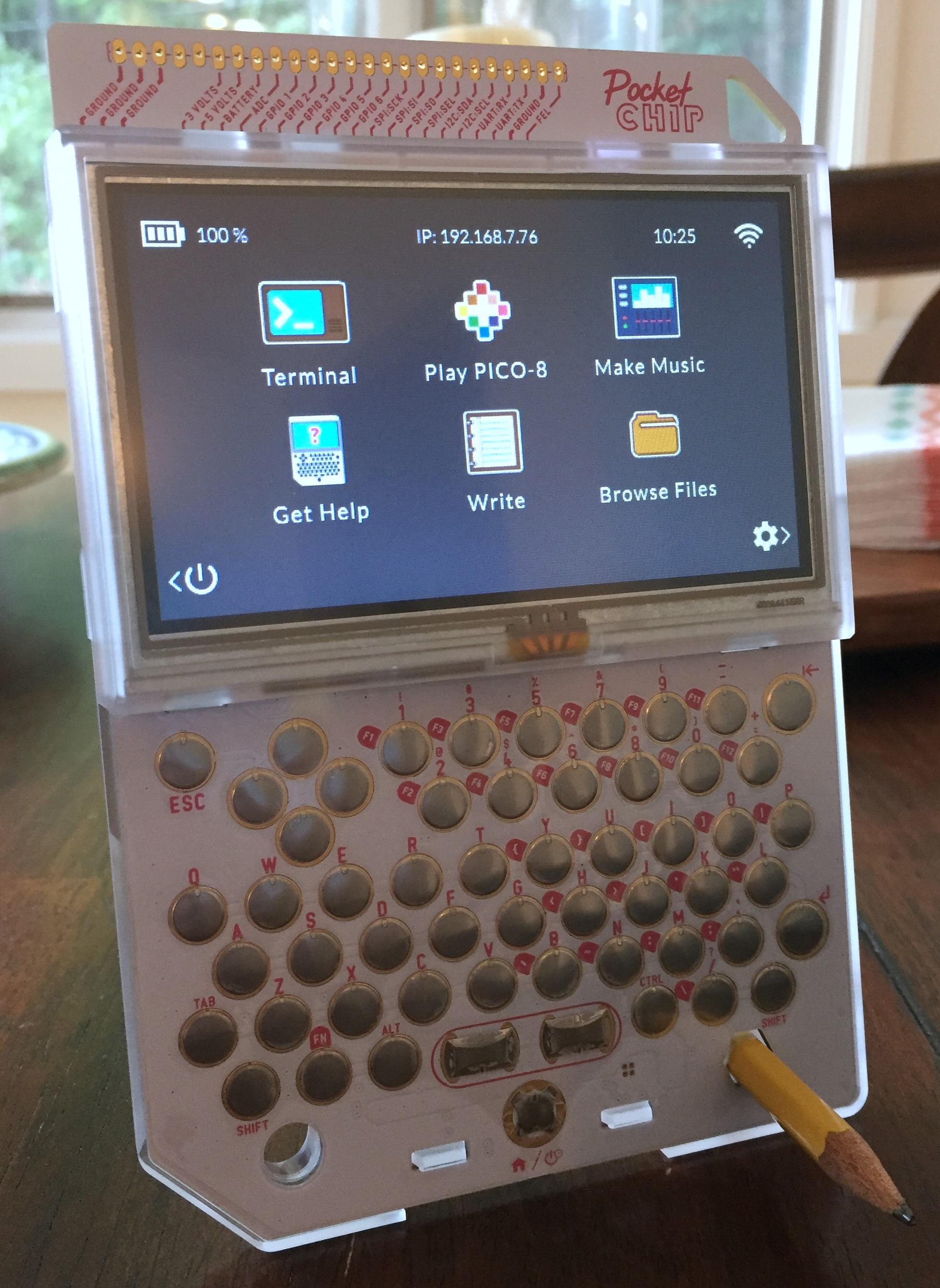 The front of the Pocket CHIP